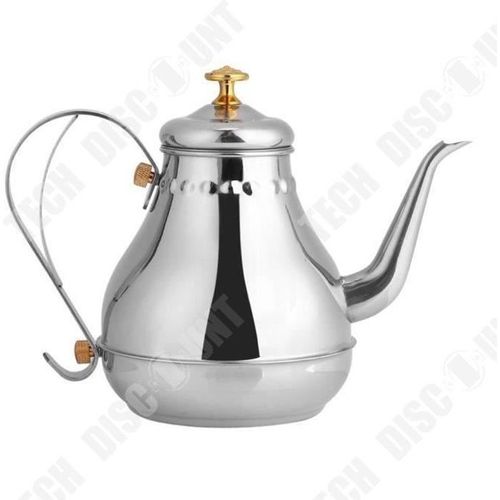 Td® 1.2l Théière, Cafetière - Bouilloire À Thé En Acier Inoxydable Poli Avec Infuseur Filtre À Thé, Pot En Vrac Avec Couvercle Saveu