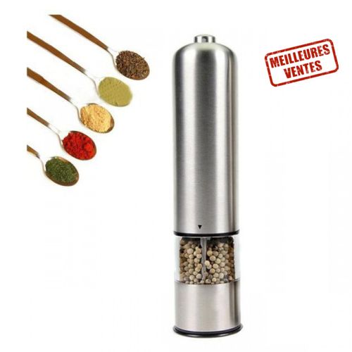 Td® Moulin À Poivre Automatique Sel Assaisonné Professionnel Électrique Salière Poivrière Broyeur Épices Assaisonnement Cuisine Acie