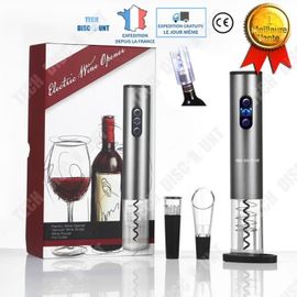 Td® Ouvre-Bouteille Électrique Coffret Tire Bouchon Automatique Sans Fil Cadeau Vin Champagne Alcool Haute Performance Décapsuleur