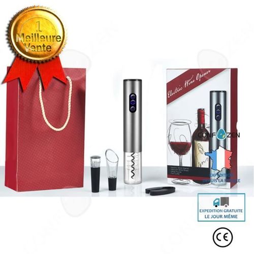 Confo Ouvre-Bouteille Automatique À Batterie Sèche Ensemble De Tire-Bouchon Électrique À Vin En Quatre Pièces