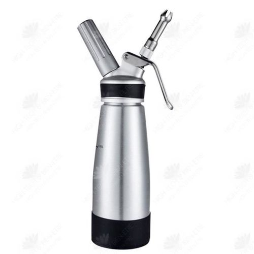 Htbe® Pistolet À Crème En Silicone Tout En Aluminium 500ml Gâteau Café Crème Glacée Dessert Maison Fantaisie Dispositif De Décoratio