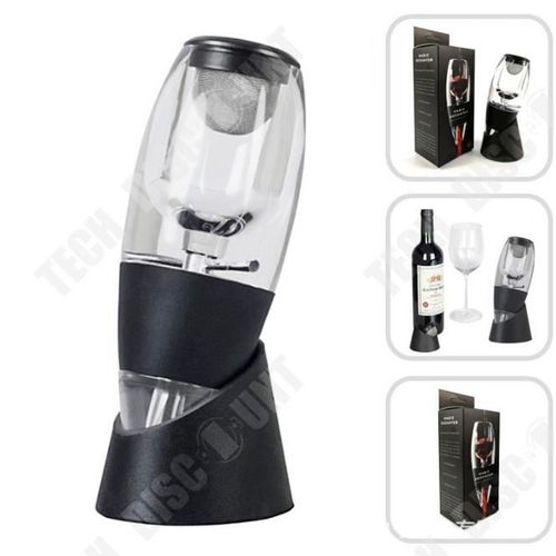 Td® Carafe Filtrante À Décanter Vin En Verre Cristal Bouteille Blanc Original Rouge Cadeau Récipient Verre De Vin Aérateur Décantati