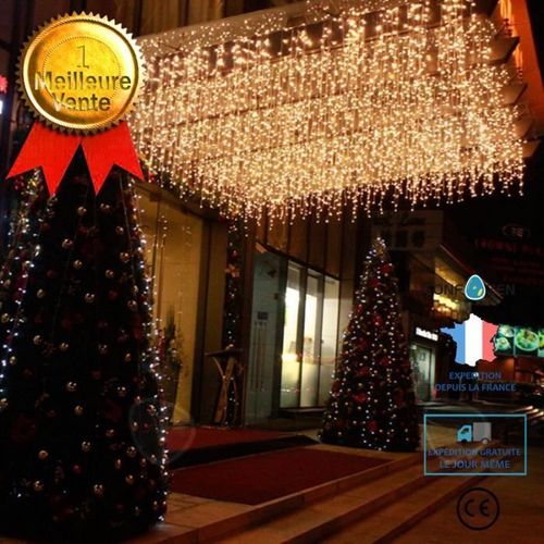 Confo 5m 216 Têtes Norme Européenne Led Décoration De Fenêtre De Lumière De Glaçon Clignotant Rideau De Lumière Lumière Étanche À La