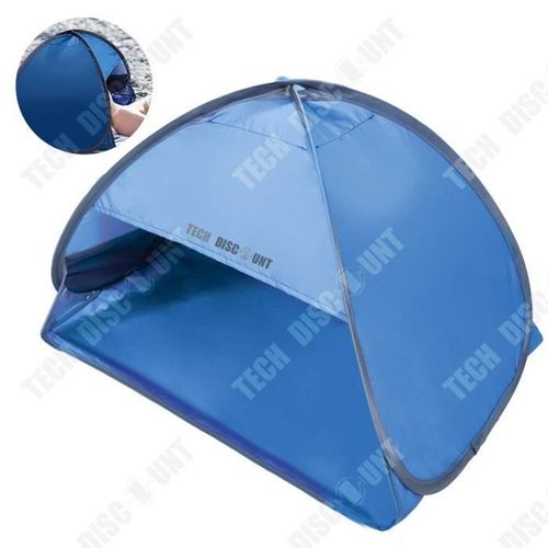 Td® Tête Pare-Soleil Tente Extérieure À Ouverture Rapide Plage Sommeil Appuie-Tête Crème Solaire Coupe-Vent Et Chaud Sans Constructi