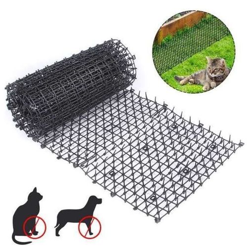 Clôture À Piques Anti Chat Chien Jardin Animaux Extérieur Protection Répulsif Haie Empêche De Pénétrer Dans Le Jardin Couleur Noir