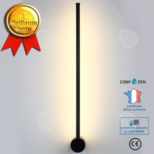 Confo® Applique Murale Lampe Longue Ligne Led Personnalité Créative Moderne Et Simple Lampe De Chevet De Chambre À Coucher Lampe Mir