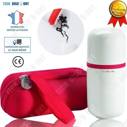 Td® Tasse Café Thé Voyage Bureau Voiture En Céramique Voyage Portable 2 En 1 Produit Cadeau Créatif Blanc Rouge Petit Élégan
