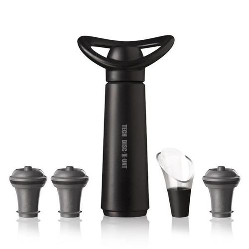 Ensemble De Cinq Pièces De Bouchons De Vin Sous Vide, Bouchons De Vin, Cylindres De Pompage, Guides De Vin, Outils De Dégrisement