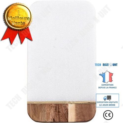 Td® Planche De Cuisine Ustensile De Cuisine En Marbre Solide Et Écologique Cadeau Décoration Mobilier Intérieur Anti Dérapage