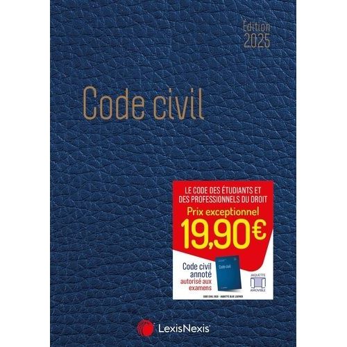 Code Civil - Jaquette Blue Leather