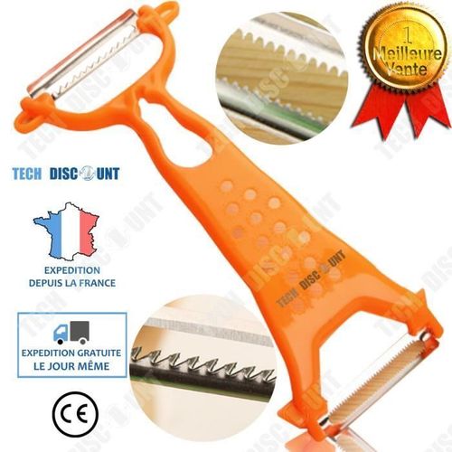 Td® Râpe Éplucheur Multifonctionnelle Pratique Nourriture Cutter Outil De Cuisine Pour Le Rabotage Des Légumes Découpe Trancheuse La