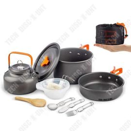 Td® Accessoire Camping,Ensemble D'ustensiles De Cuisine Antiadhésifs,Ustensiles De Camping,Bols À Casseroles - Type Cooking Set -C