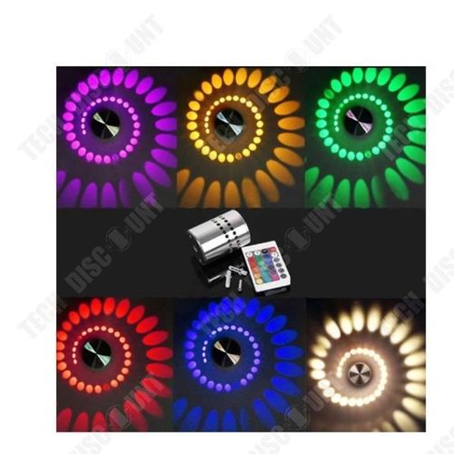 TD® lampe murale colorée interieur exterieur salle de bain chambre led enfant sans fils eclairage maison decoration design pas cher
