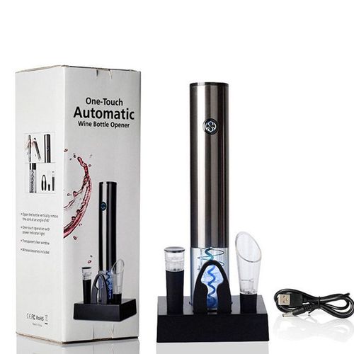 Ouvre-Bouteille Td® Ouvre-Bouteille Électrique Ouvre-Bouteille De Vin Rouge En Métal Ouvre-Bouteille Automatique De Vin