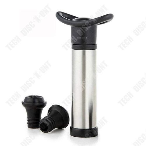 Td® Bouchon À Vin En Acier Inoxydable, Pompe À Vide, Assainisseur De Vin, Bouchon À Champagne, Bouchon De Bouteille De Vin En Silico