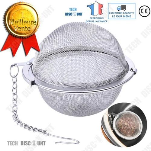 Td® Infuseur À Thé Original Tasse Inox Permanent Filtre À Boule Élégante Passoire Avec Trous Fins Théière Laitier Herbes Serrure