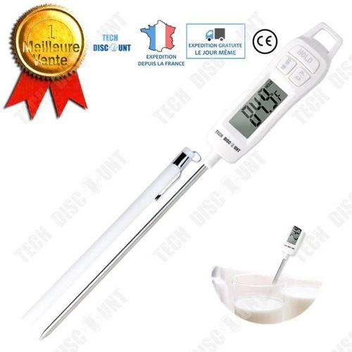 Td® Thermomètre De Cuisine Accessoire De Cuisson Mesure Température Nourriture Patisserie Professionnel Sonde Ustensile Inox