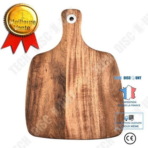 Td® 1 Pc Planche À Découper Premium À En Bois Ustensiles De Cuisine À En Forme Irrégulière À Planche A Decouper