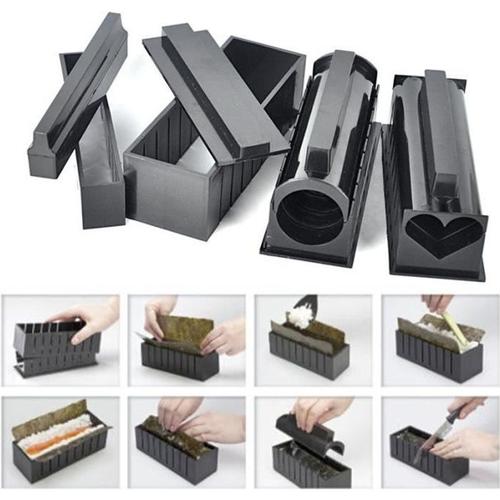 10pcs Kit Sushi Maki Riz Rouleau Mold Cuisine Outils Set