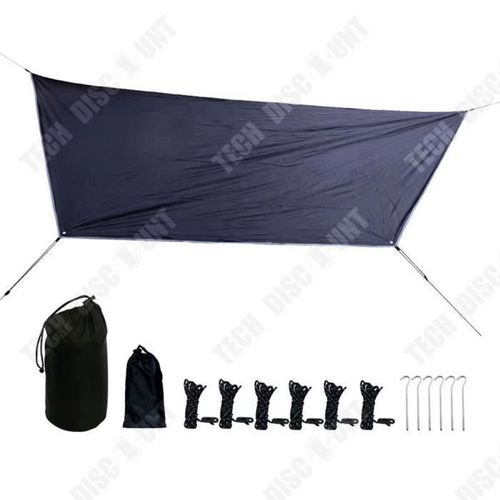 Td® Auvent Hexagonal Étanche Camping En Plein Air Crème Solaire Parasol Hamac Extérieur Multi-Personne Parasol Tissu 360*280 Cm