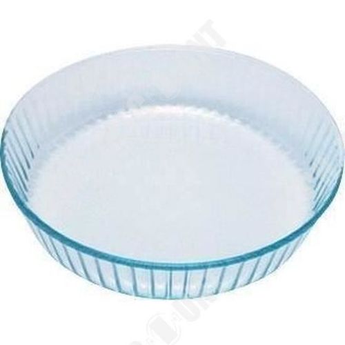 Td® Moule 4-Quart Classic Glassware 26 Cm Transparent Lave-Vaisselle Micro-Ondes Pratique Fonctionnel Gateaux Four 300 Degrés Facile