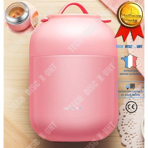 Td® Lunch Box Thermos Alimentaire Isothermique En Acier Inoxydable Portes Aliments Isolé Café Thé Soupe Conservation Au Chaud À Empo