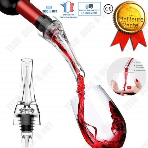 Td® Aérateur De Vin Décanteur Verseur Professionnel Carafe À Décanter Bouteille D'alcool Avec Boite Rouge Rapide Air Dégustation Rap