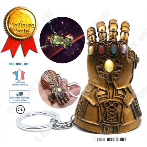 TD® Porte-clé avengers infini guerre thanos gants armures marron décoration aventure alliage zinc mignon ancien décapsuleur homme fe