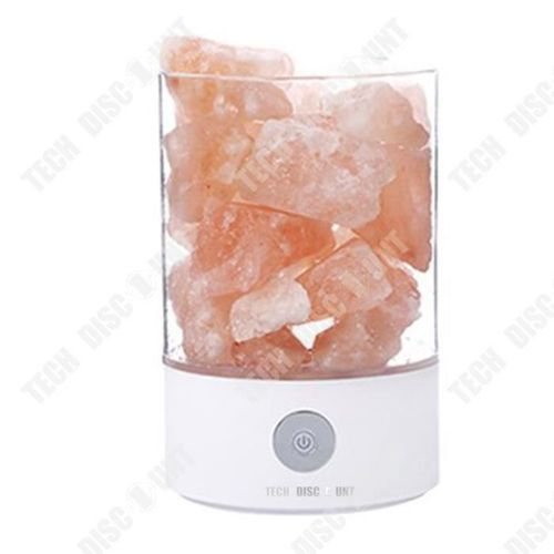 TD® lampe en cristal de sel de l'himalaya de chevet de bureau lecture enfant led moderne sans fil fille enfant garçon veilleuse déco