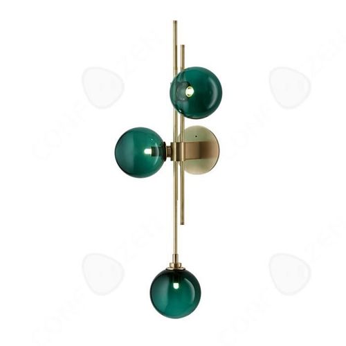 Confo® Applique Murale En Verre Luxe Postmoderne Style Nordique Le Salon Mur De Fond Chambre Chevet Molécule De Verre