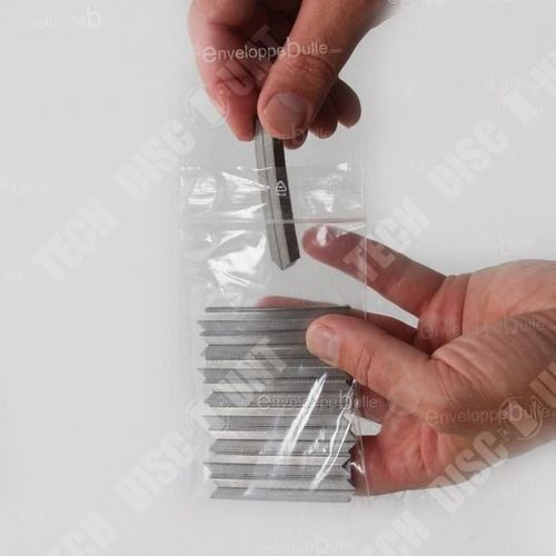 Td® Lot De 100 Sachets Plastiques À Fermeture Zip 80x120mm Standard 50µ Recyclable Eco-Friendly Propre À L'alimentation Usage Facile
