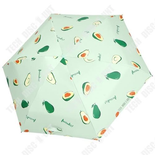 Td® Capsule Parasol Crème Solaire Anti-Ultraviolet Pare-Soleil Colle Noire Pluie Ou Brillance Double Usage Mini Quintuple Ultra-Lége