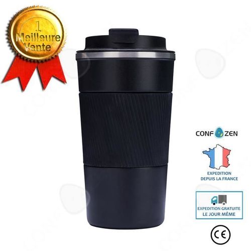 Confo® Mug À Café, Gourde Isotherme, Mug Réfrigéré, Inox, Portable, Pratique, Créatif, Anti-Dérapant Pour Voiture, Fête Des Pères