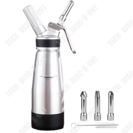 Td® Siphon Chantilly 500 Ml Inox Amovible Cuisine Recharge Professionnel Accessoire Inoxydable Pistolet Gâteau Crème Machine Glacée