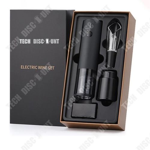 Td® Tire-Bouchon À Vin Tire-Bouchon À Vin Électrique Automatique En Acier Inoxydable Classique