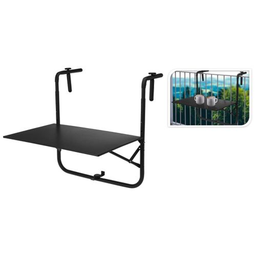 Progarden Table De Balcon Gris Foncé Mat
