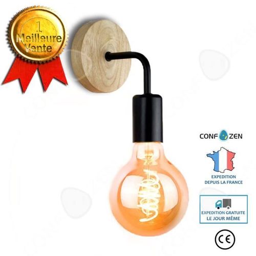 Confo® Applique Murale Moderne Minimaliste En Fer Forgé Lampe De Chevet De Chambre Nordique Adaptée Au Couloir Du Salon
