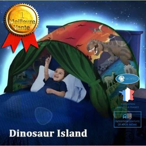 C® Tente De Rêve, Tente De Lit, Tente Pour Enfants, Tente Escamotable, Garçon, Intérieur, Cadeau De Noël (Parc Des Dinosaures)