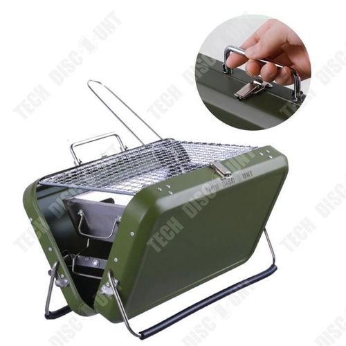 Td® Barbecue Poêle Barbecue Domestique Grill Extérieur Barbecue Poêle Portable Pliant Équipement De Camping Charbon De Bois Petit