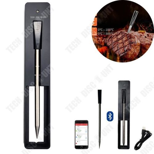 Td® Thermomètre Alimentaire Smart Wireless Bluetooth Mobile App Bbq Thermomètre Étanche Four À Viande Barbecue Thermomètre