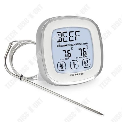 Td® Cuisine Alimentaire Thermomètre Sonde Écran Tactile Numérique Huile Thermomètre Alimentaire Four Barbecue Barbecue Thermomètre