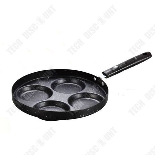 Td® Poêle À Omelette Position À Quatre Trous Mini Anti-Adhésif Multifonctionnel Ménage Convient Aux Plaques De Cuisson À Gaz
