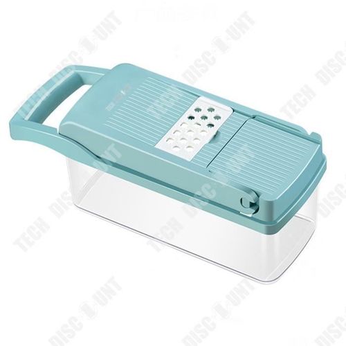 Tdï¿½ Coupe-Lï¿½Gumes Mandoline Multifonction Coupe-Lï¿½Gumes Dï¿½Chiqueteuse Blanc Bleu Rï¿½Pe Trancheuse Trancheuse De Concombre Accessoires