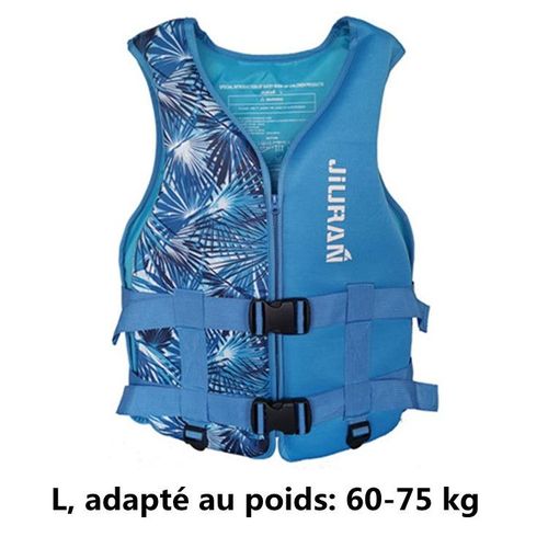 Gilets De Sauvetage Adultes,Gilet De Flotteur Gilet De Flottaison De Sports Nautiques Adultes Gilet De Flottabilité (L, Adapté Au Poids: 60-75 Kg)