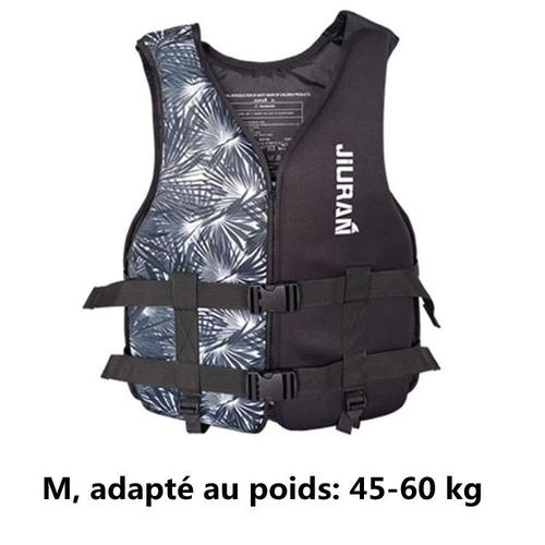 Gilet De Sports Nautiques,(M, Adapté Au Poids: 45-60 Kg),Gilet De Sauvetage Flottant Gilet De Natation Veste D'aide Pour Enfants Adultes