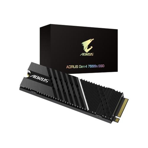 AORUS 7000s - SSD - 1 To - interne - M.2 2280 - PCIe 4.0 x4 (NVMe) - mémoire tampon : 1 Go - AES - dissipateur de chaleur intégré