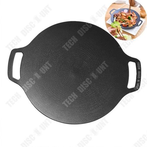 Td® Poêle À Griller De Style Coréen Poêle À Griller Barbecue Camping Mcribs Poêle À Griller Teppanyaki Ronde Four À Cassette Rond