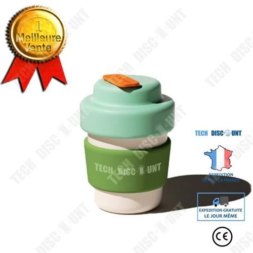Td® Tasse À Café Doublure En Céramique Thermos En Acier Inoxydable Portable Tasse À Eau Bureau Café Hygiénique Et Propre Style Japon