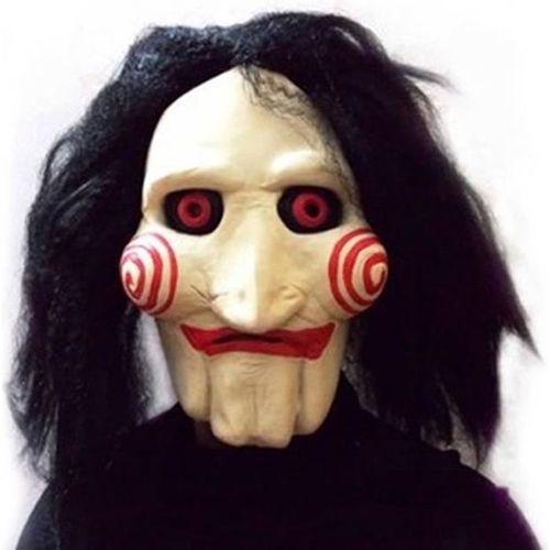 Silicone Visage Masque Saw Cosplay Film Jigsaw Masquerade Party Caoutchouc Masques En Latex Masculine Pour Halloween