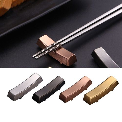 Support De Baguettes D'Oreiller En Acier Inoxydable, Vaisselle Japonaise Et Chinoise, Réutilisable, Outil De Cuisine En Acier Inoxydable, Bâtonnets Alimentaires, Fourchette Lasj1612